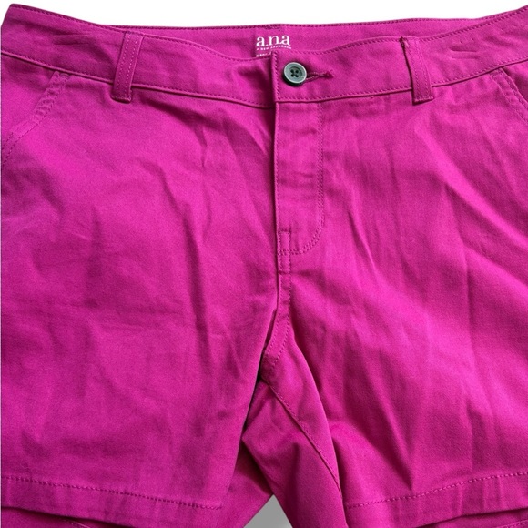 A.N.A. Fuchsia 3.5 inch Inseam Chino Twill Women’s Shorts size 8 - Picture 3 of 5